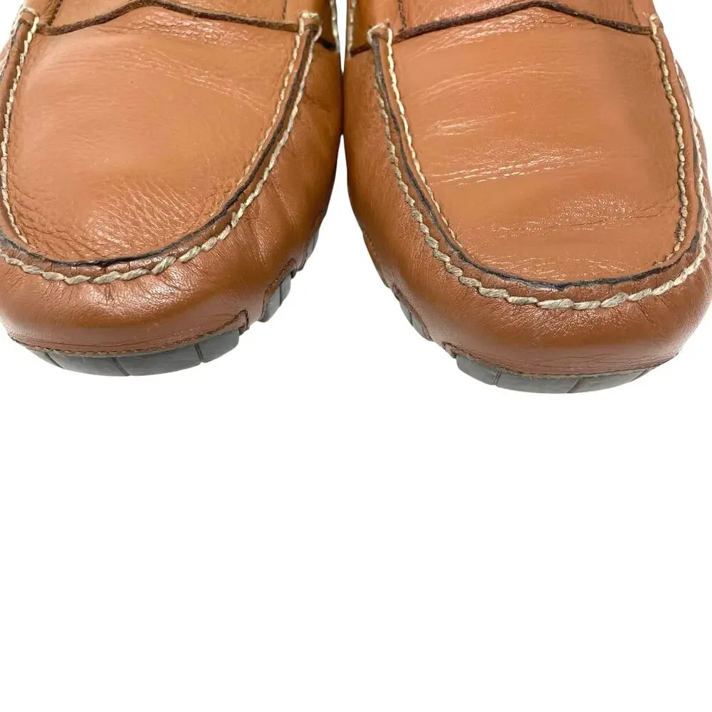 Polo Ralph Lauren Arkley Penny Driving Loafers Men’s Size 12D Tan Leather EUC